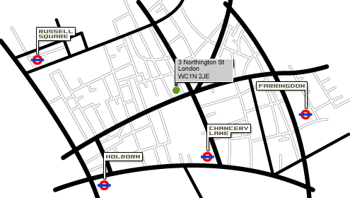 Location Map of London Address